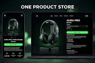 build a one product shopify dropshipping store ready to scale