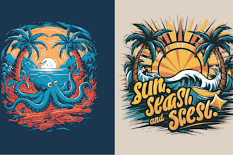 make vintage retro typography minimalist t shirt design