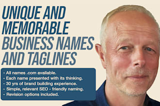 create unique and memorable brand, business and product names