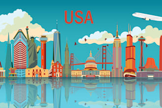 draw vector city skylines and travel poster for souvenirs and print
