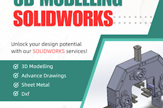 design industrial and mechanical 3d models in solidworks