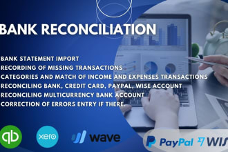 do bank and credit card reconciliation using xero, quickbooks