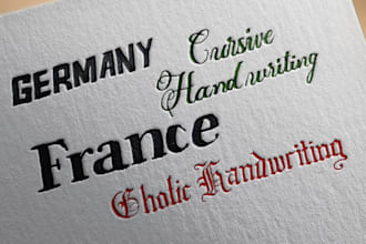 do handwriting notes and letter