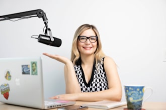 record a voice over in english with a spanish accent