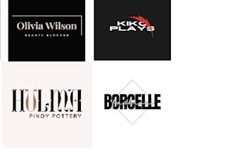 make unique lettering typography logo and t shirt design