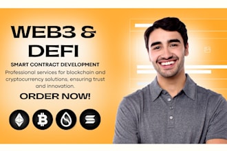 develop a professional defi dapp with smart contracts