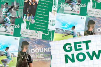 designe arabic social media post for your business