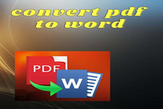 convert PDF to word or word to PDF