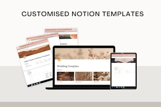 create advance notion template trackers workspace