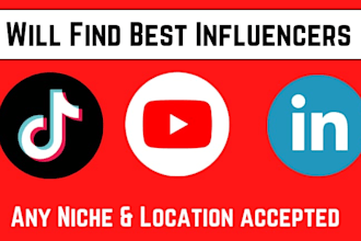 find the best youtube ,linkedin and tiktok influencers to boost your sales