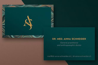 do modern luxury business card stationery design