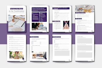 design lead magnet, ebook, workbook and any pdf using canva