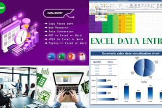 do excel data entry and formulation