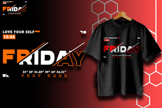 design a typographic streetwear tshirt design for your brand