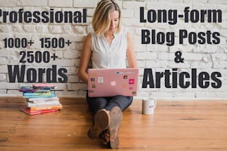 write long form articles and blog posts for you