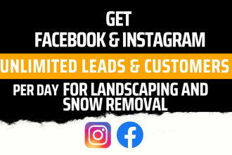 setup facebook ads for landscaping snow removal tree services lawn maintenance