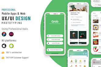 design mobile app and web UI UX in figma