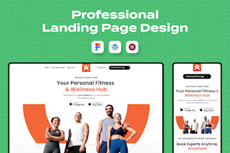 design and build a landing page with elementor and wordpress