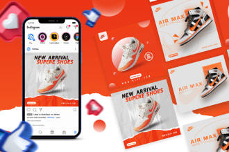 do modern product poster, flyer, social media poster design