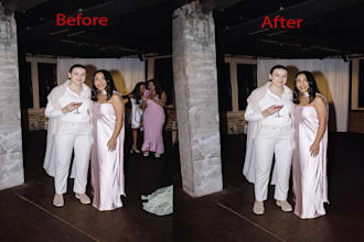 do object remove, headshot photo, and skin retouch