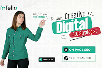 optimize onsite SEO, implement marketing and technical strategies