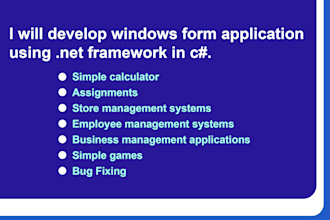create simple windows form application using csharp