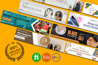 design eye catching ebay and etsy shop banner design and logo boost your brand