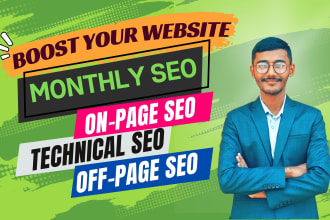 offer complete monthly SEO service with powerful backlinks