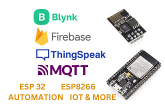 do iot projects , nodemcu, esp32, esp8266 programming