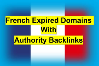 search french expired domain having authority backlinks
