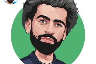 draw a big head your face into a cartoon