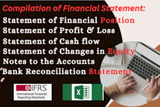 prepare financial statement, profit and loss, cash flows