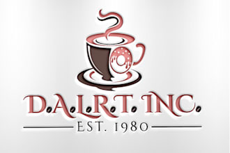 create creative business coffee logo design and branding