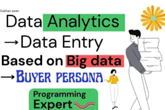 create user persona, market segment, web analysis and data analytics on big data
