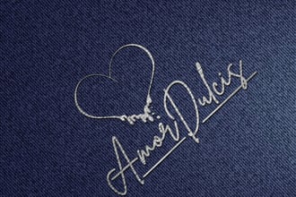 create a modern elegant unique love logo design