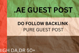 publish ae high dr 50 plus  guest post uae guest post