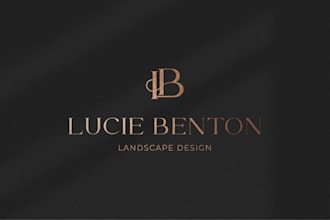 design a brand monogram or initial letter logo