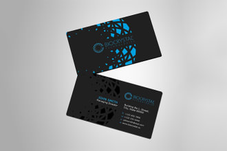 create professional luxury business card with logo design