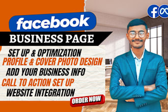 perform facebook page creation and configuration