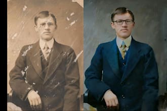 restore your old photographs in 3 hours only