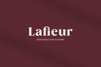 create a minimalist, text based logo design