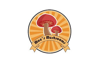 design awesome modern nice mushrooms logo