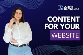 write content for your website