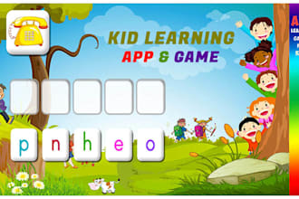 develop elearning app, kid learning app, kid learning game