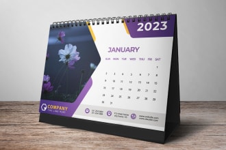 do professional desk or wall calendar design