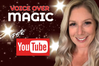 provide the american female voice over for your youtube video