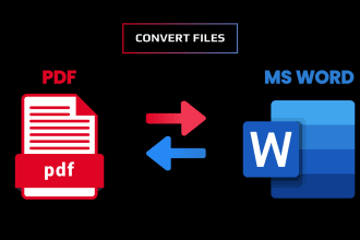 convert PDF to word or word to PDF