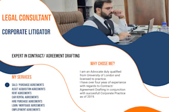 draft agreements employment, sale purchase, IP contracts