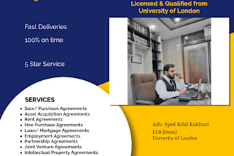 draft partnership and rental agreements