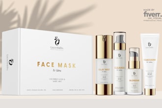 do modern and luxury label design or packaging box design